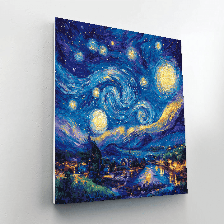 Vincent Van Gogh Inspired Celestial Explorations  Painting By Numbers Kit