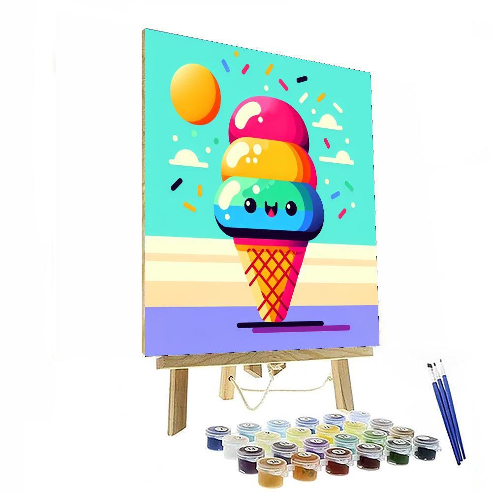 Happy Ice Cream Paint By Numbers Kits