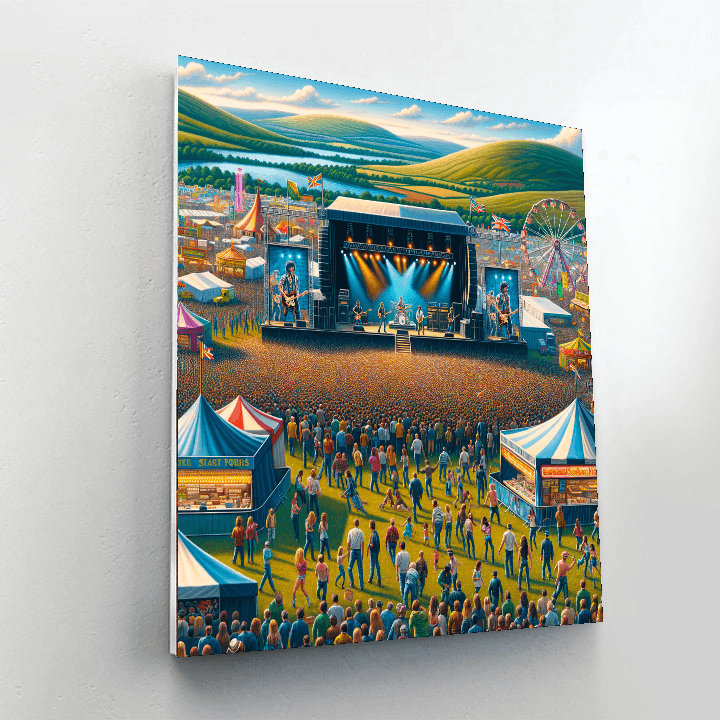 T In The Park - Perthshire, Scotland Numbered Painting Kits