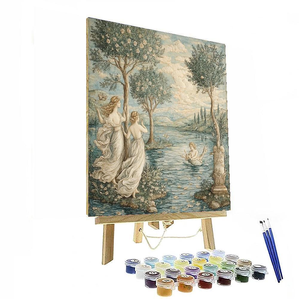 Sandro Botticelli Inspired Renaissance Harmony In Motion  DIY Paint By Numbers