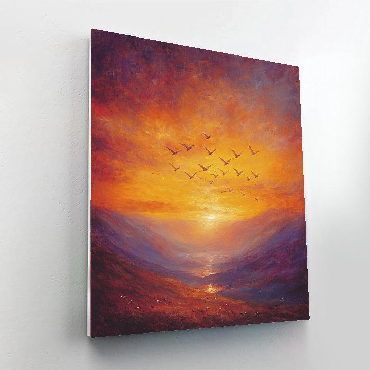 J.M.W. Turner Inspired In Flight  Paint By Numbers Kits