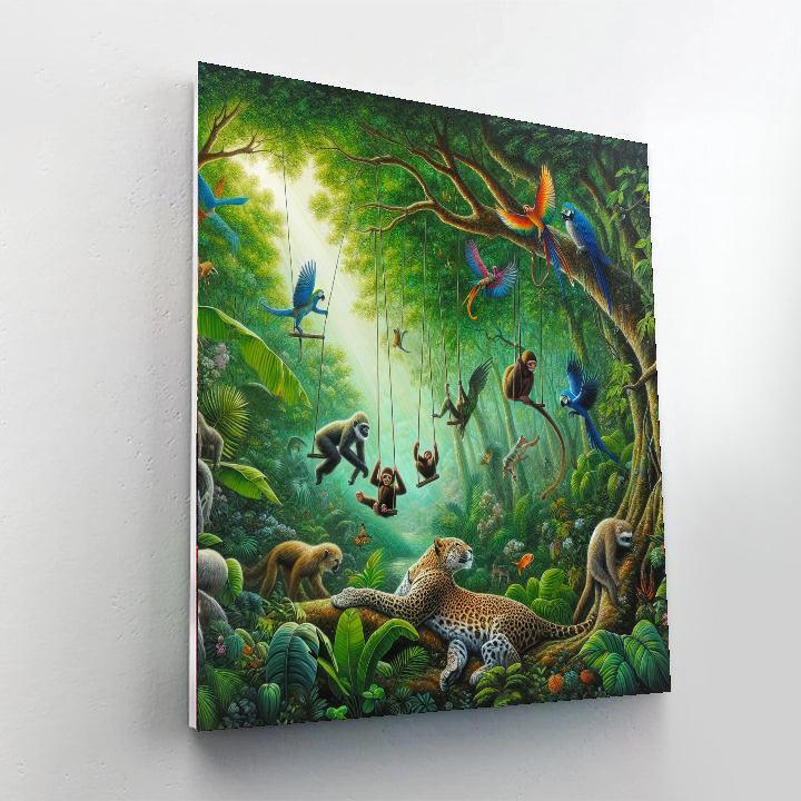 Jungle Serenity Numbered Painting Kits