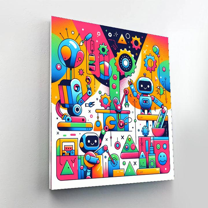 Robot Inventors' Playground Paint By Number