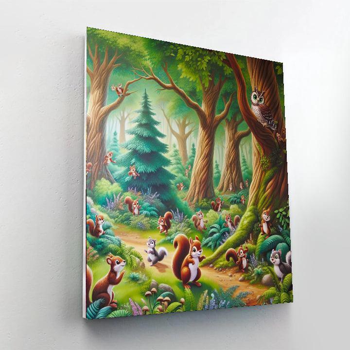 Magic Woodland Creatures DIY Paint By Numbers