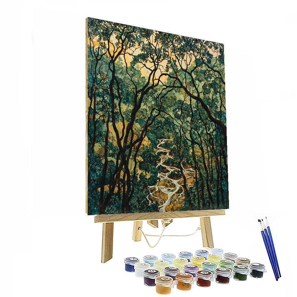 Nandalal Bose Inspired Whispers Of The Enchanted Forest  DIY Paint By Numbers