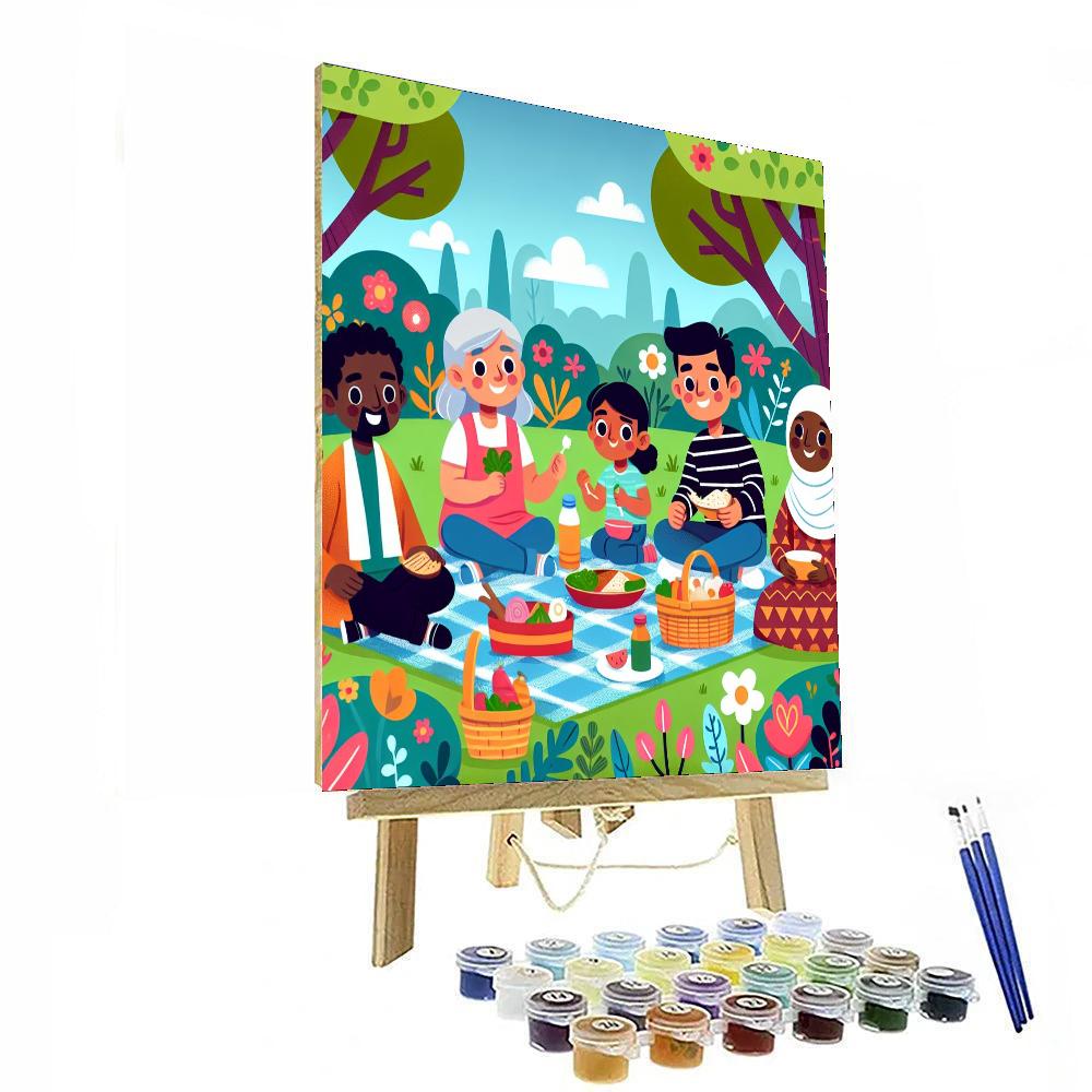 Cheery Garden Picnic Paint By Numbers Kits
