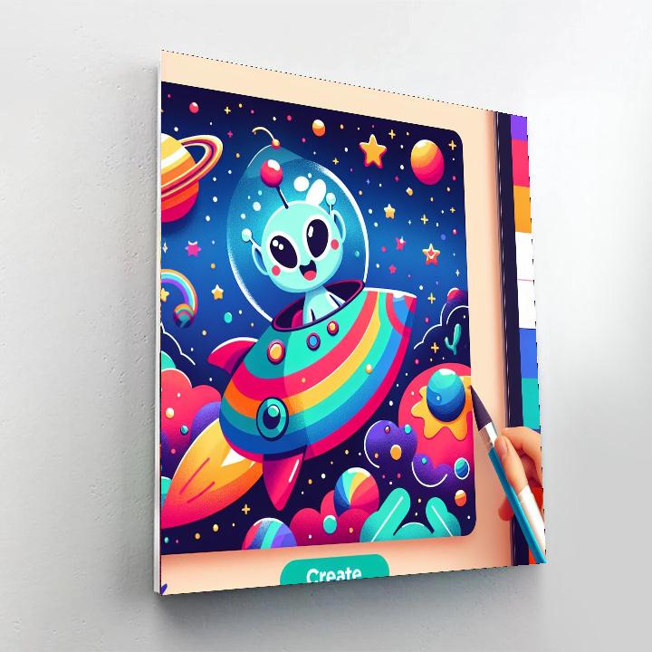 Cosmic Color Quest DIY Paint By Numbers