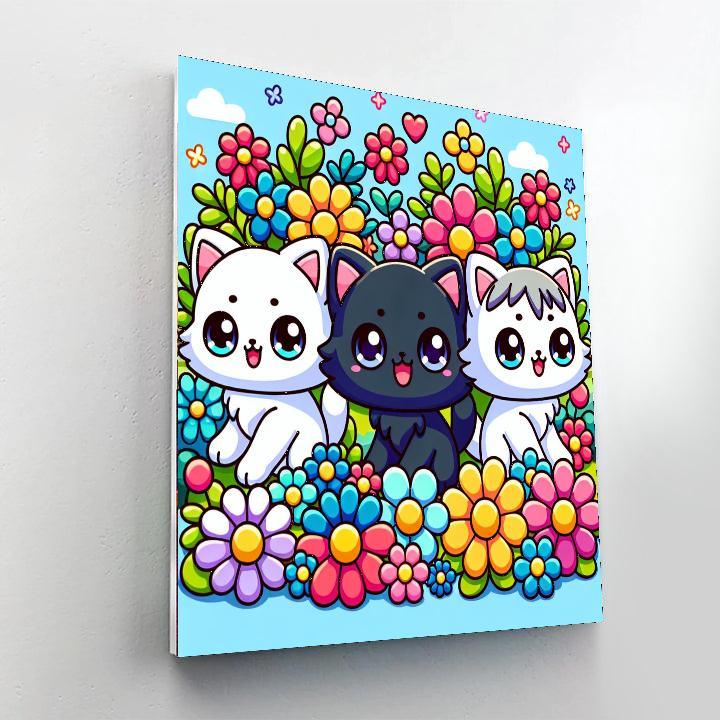 Colorful Kittens Adventure Paint By Numbers Kits
