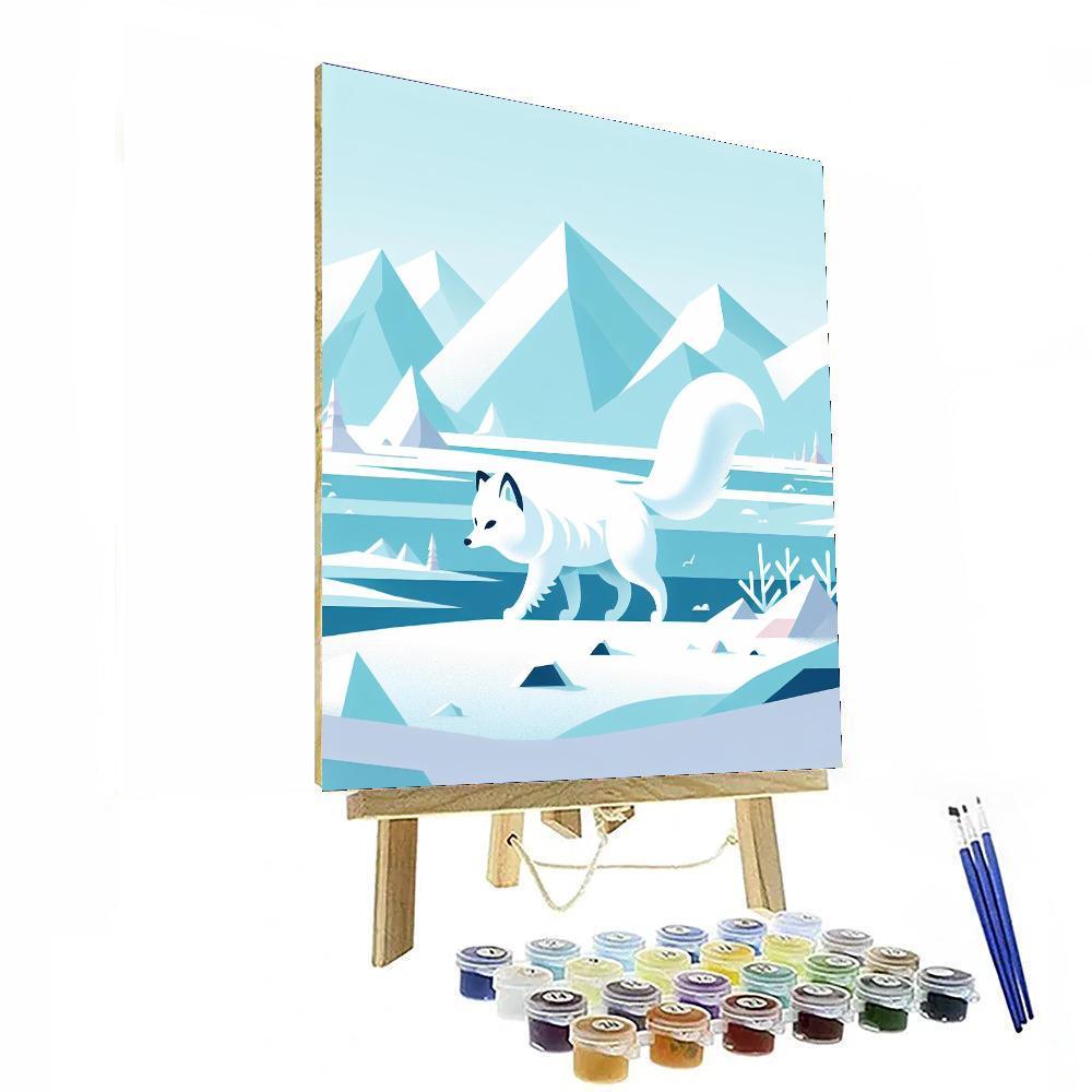 Arctic Fox Tundra Paint By Numbers
