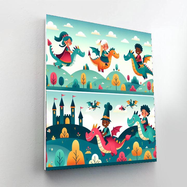 Courageous Dragon Quest Paint By Color