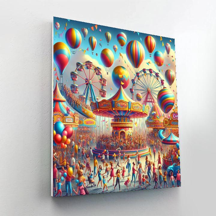 Vibrant Summer Carnival Paint By Color