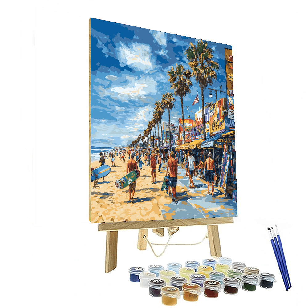 Venice Beach - Los Angeles, Usa Numbered Painting Kits