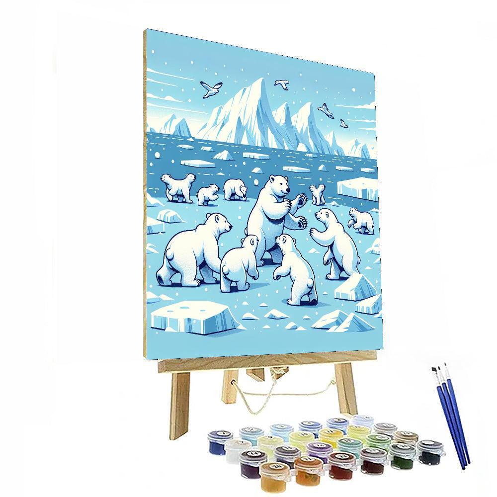 Winter Polar Adventure Painting By Numbers Kit