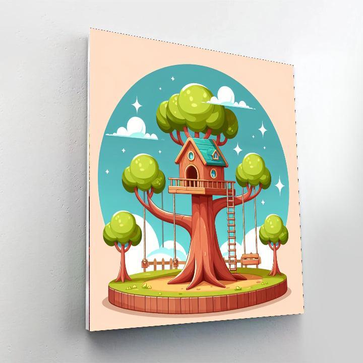 Colorful Treehouse Paint By Color