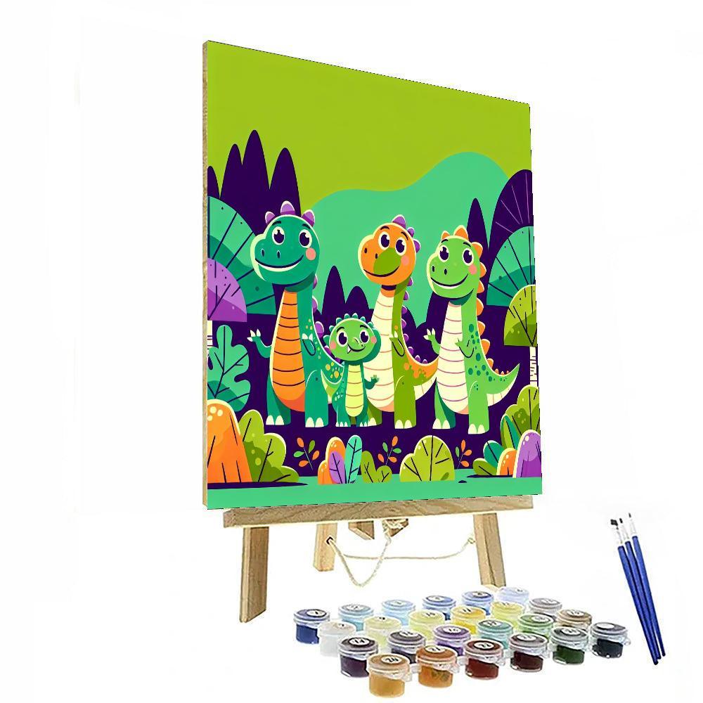 Happy Little Dinosaurs Paint By Numbers