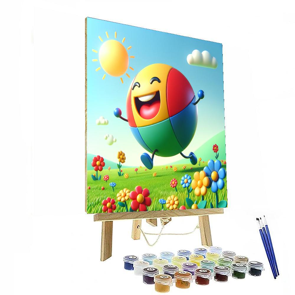 Bouncy Bouncing Ball Paint By Numbers Art