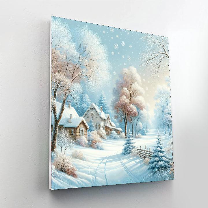 Majestic Winter Scene Paint By Color