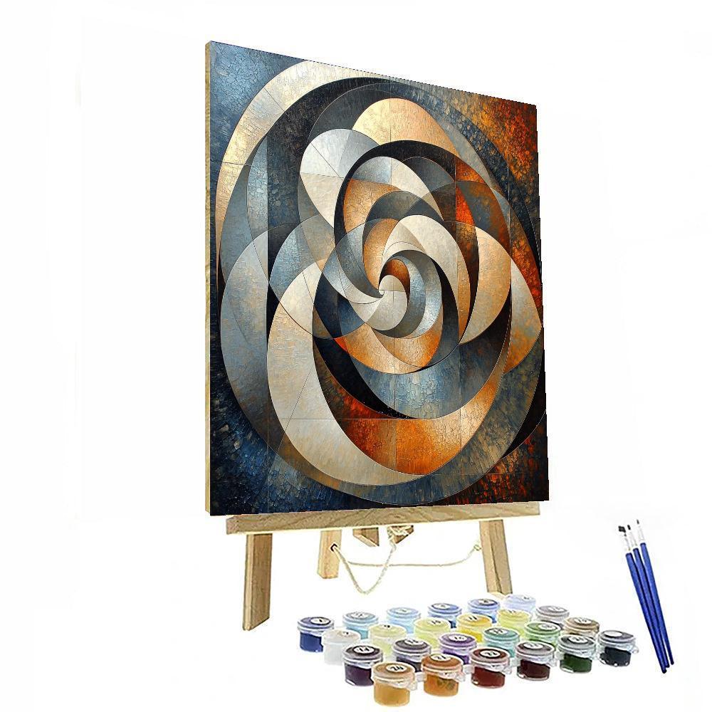 Caravaggio Inspired Fractals Of Time  Numbered Painting Kits