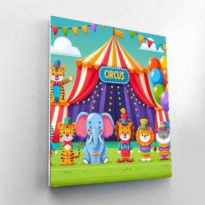 Creative Circus Animals Paint By Numbers Kits