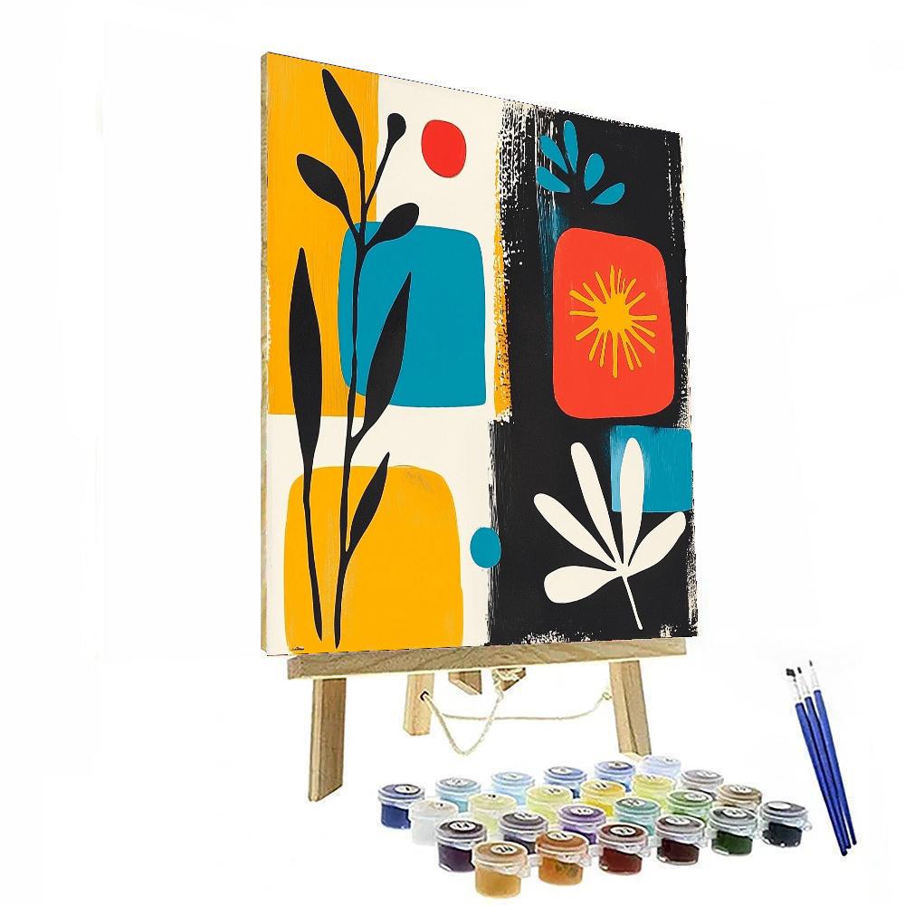 Joan Miró Inspired Dreamscape Wonders  Number Painting