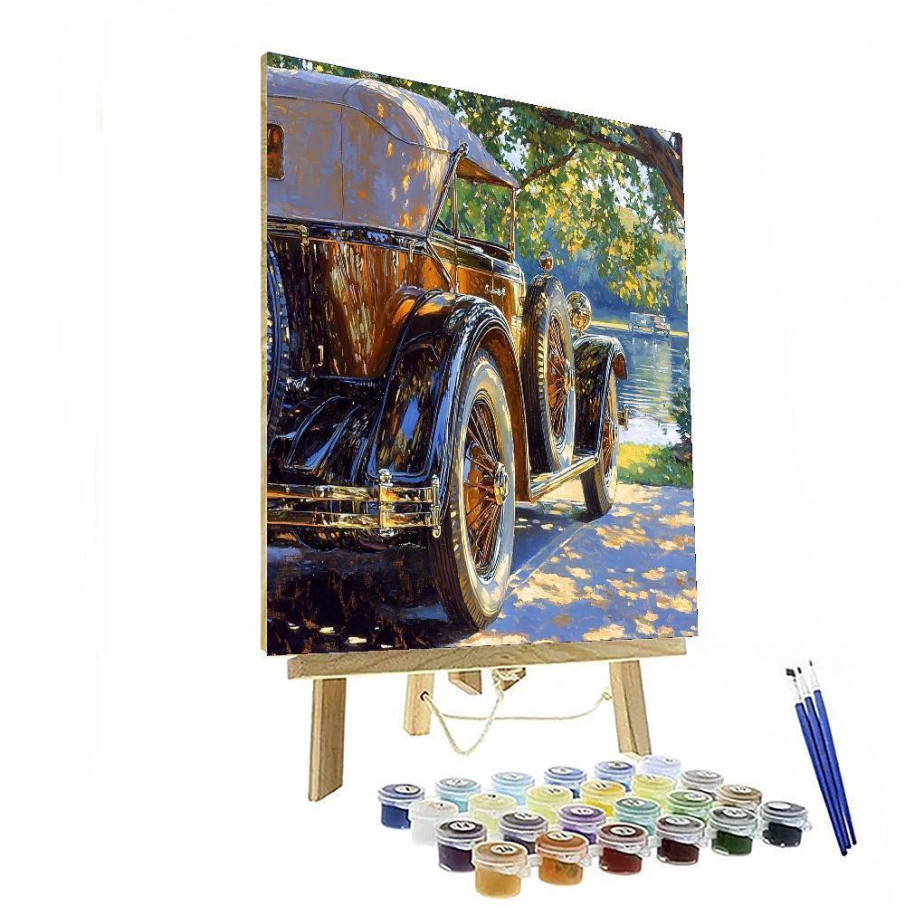 John Singer Sargent Inspired Vintage Automotive Elegance  Painting By Numbers Kit