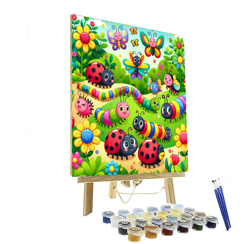 Colorful Bug Parade Paint By Numbers Kits