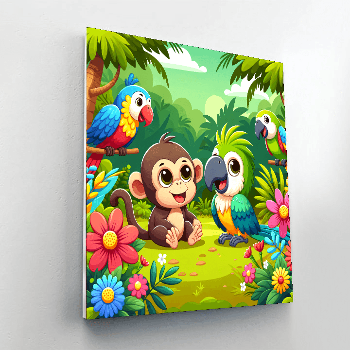 Joyful Jungle Journey DIY Paint By Numbers