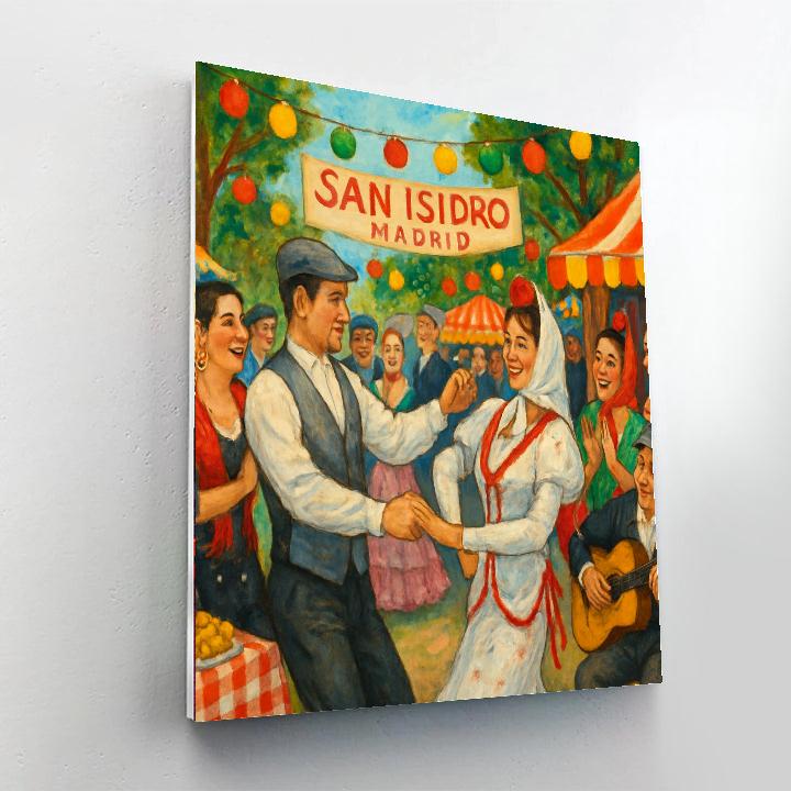 The Festival Of San Isidro Numbered Painting Kits