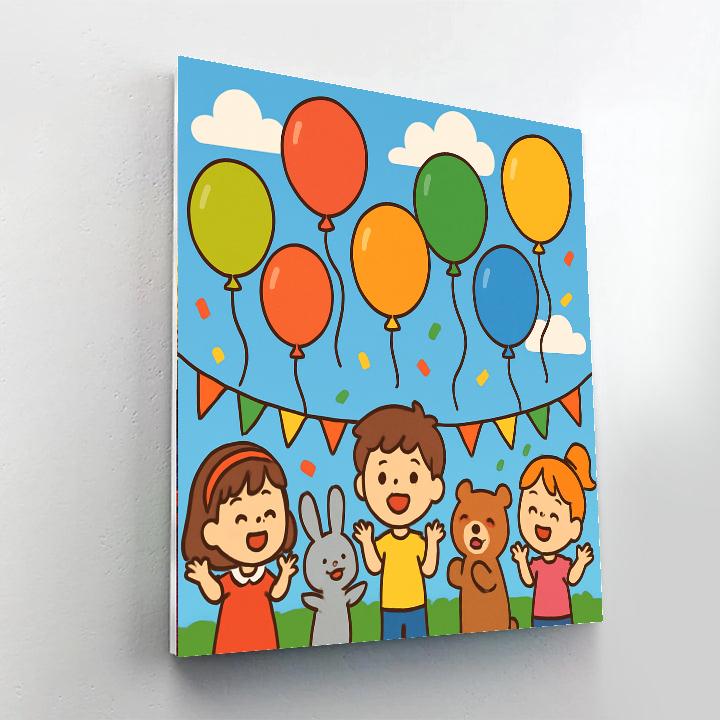 Bouncing Balloon Festival Paint By Numbers Kits