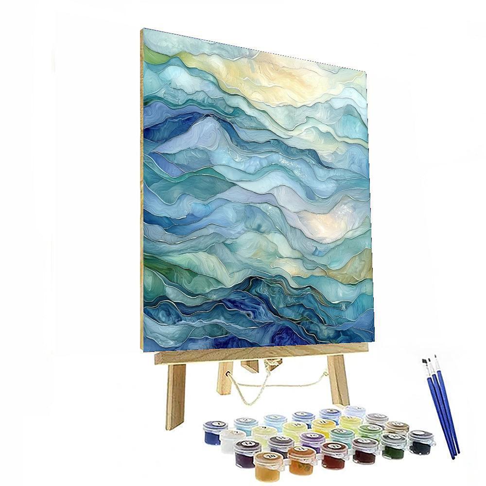 Paul Cézanne Inspired Temporal Waves  Paint By Numbers Kits