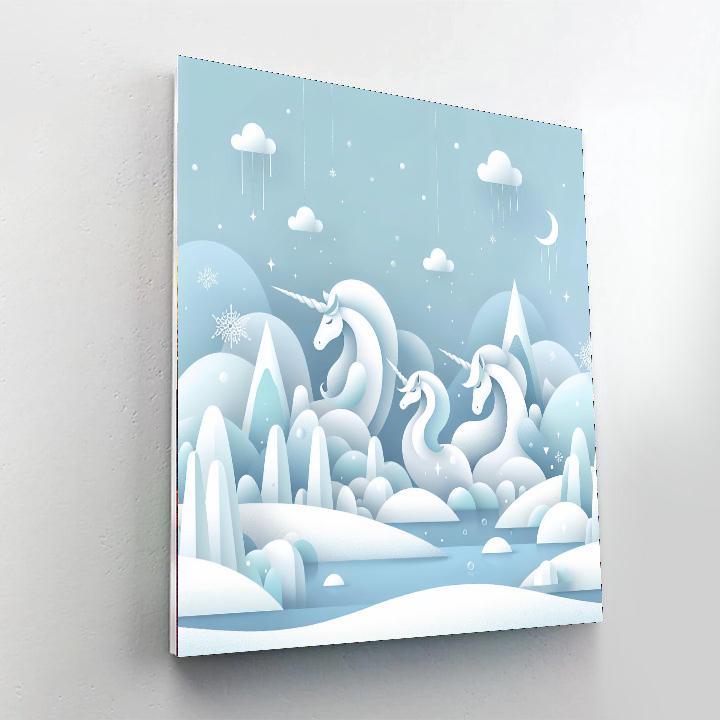 Frozen Fantasy Realm Paint By Numbers Art