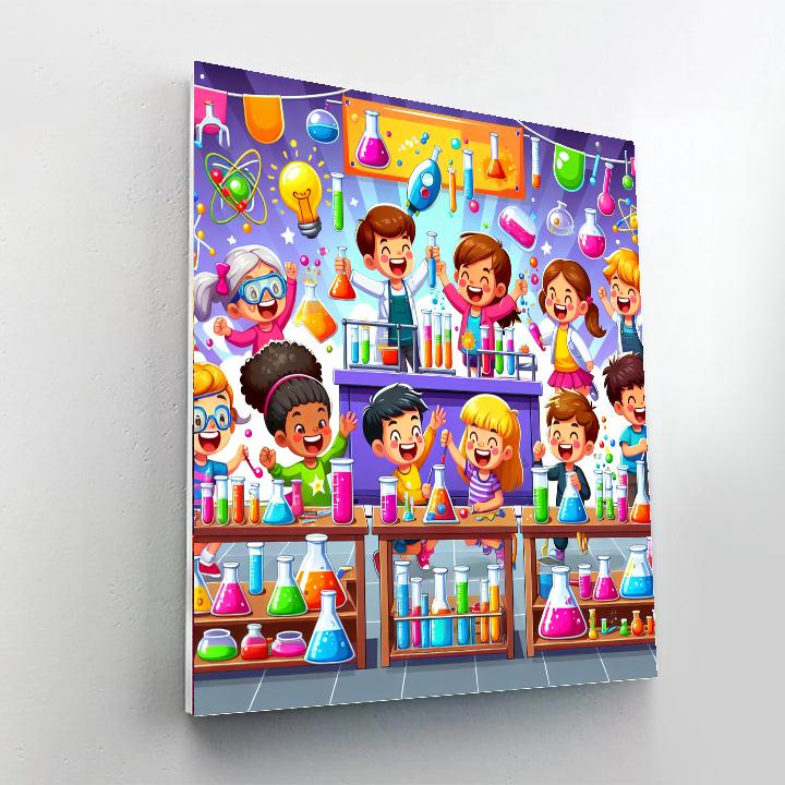 Super Cool Science Lab Number Painting