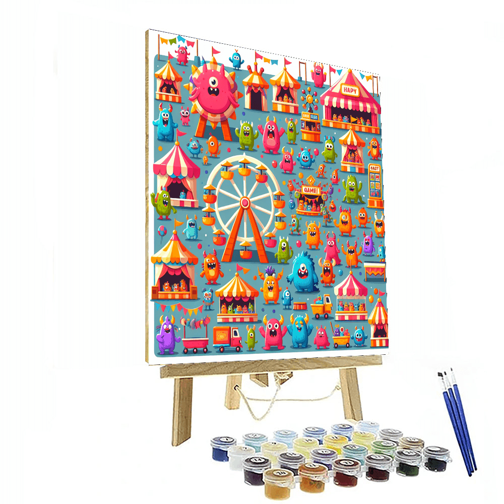 Friendly Monster Carnival Paint By Color