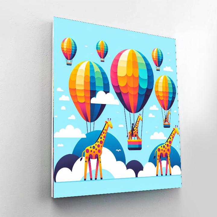 Giraffe Sky Explorers Paint By Numbers Art
