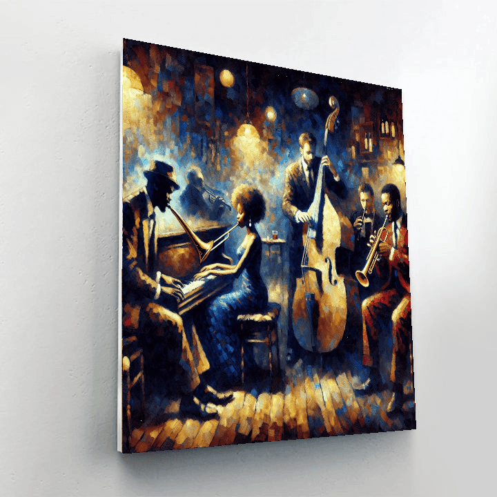 Midnight Jazz Night DIY Paint By Numbers