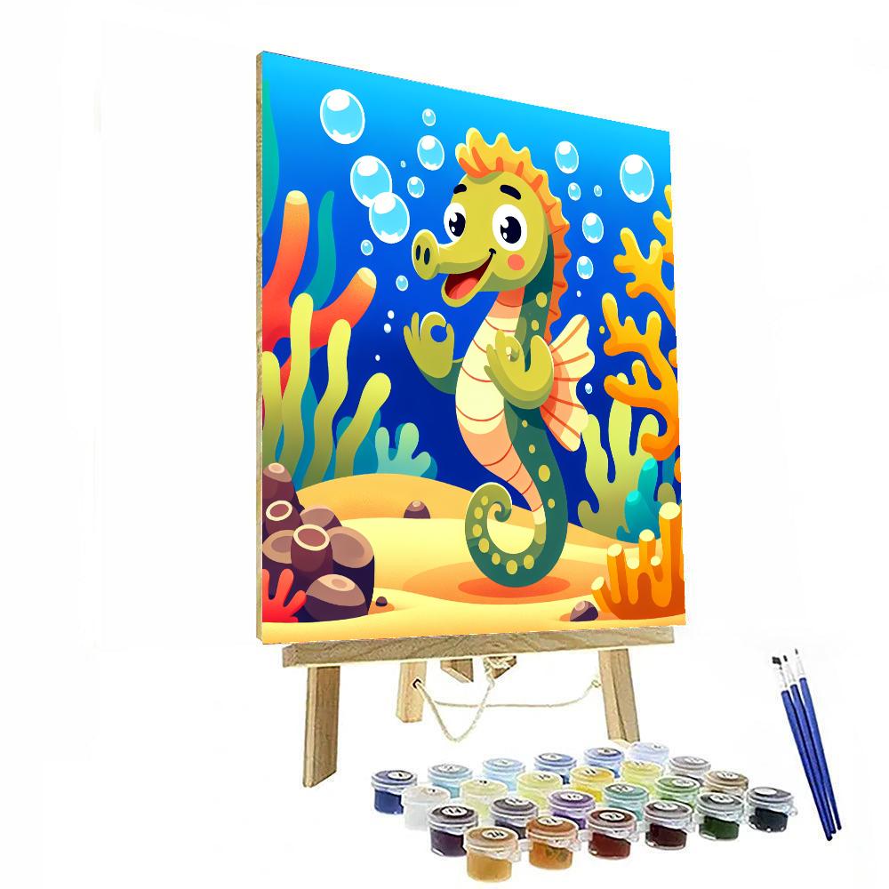 Silly Seahorse's Ocean Antics Paint By Numbers Kits