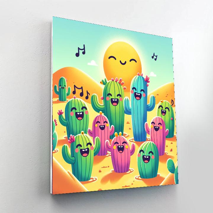 Dancing Cacti Painting By Numbers Kit