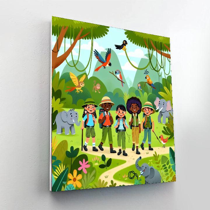 Hero's Jungle Quest Numbered Painting Kits