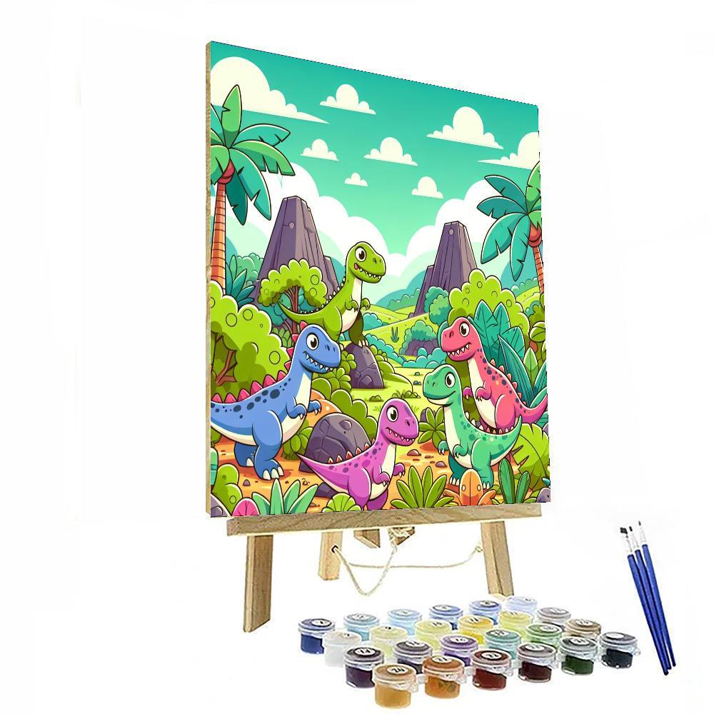 Daring Dino Adventures Numbered Painting Kits