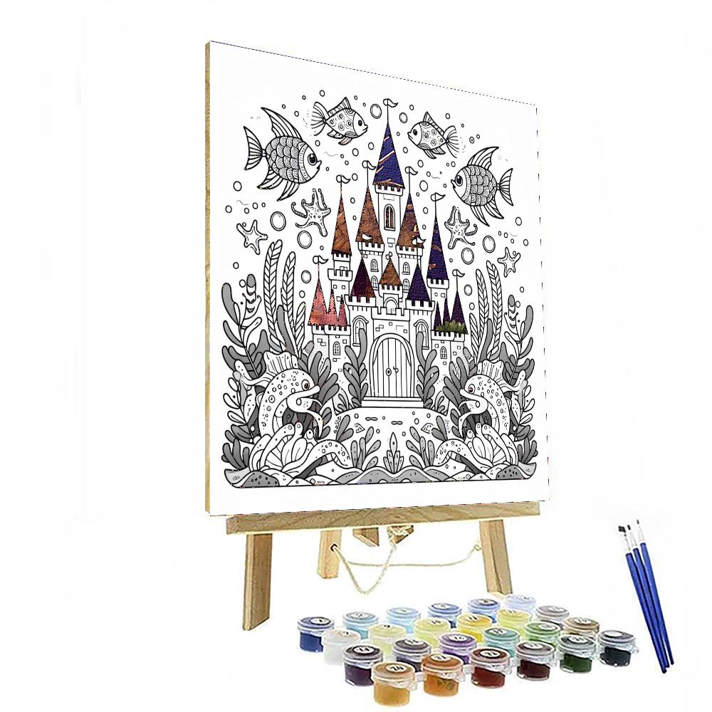 Undersea Castle Mystery Number Painting