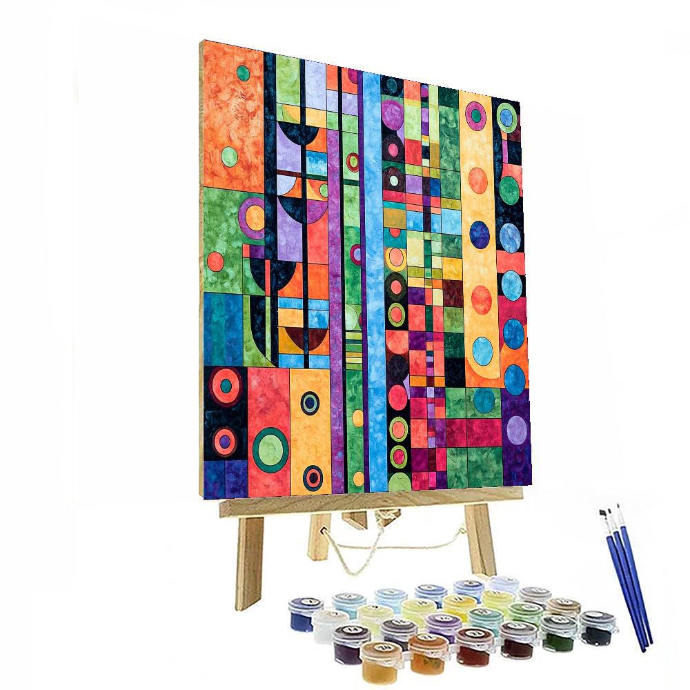 Kandinsky Inspired Dreamlike Patterns  Number Painting