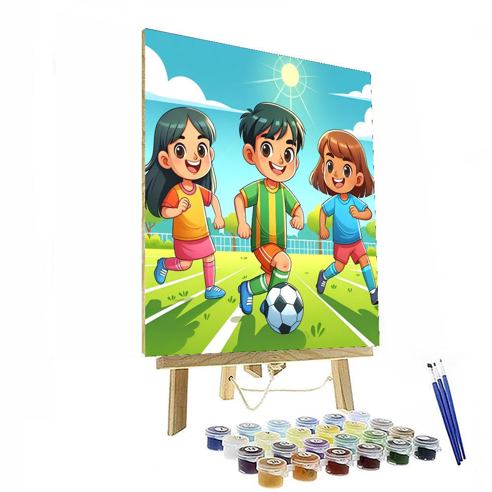 Sporty Fun And Games Paint By Color