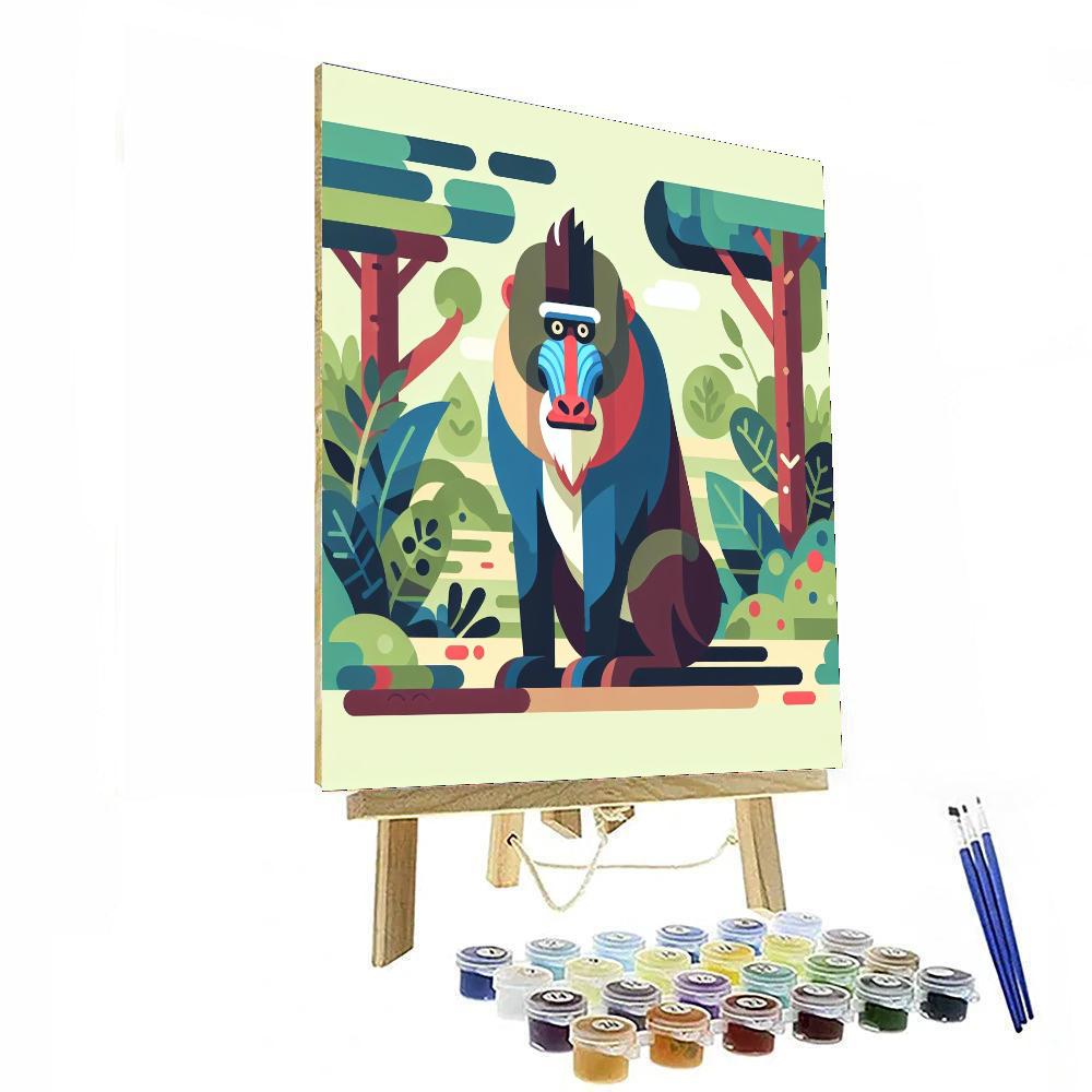 Majestic Mandrill Paint By Numbers Art