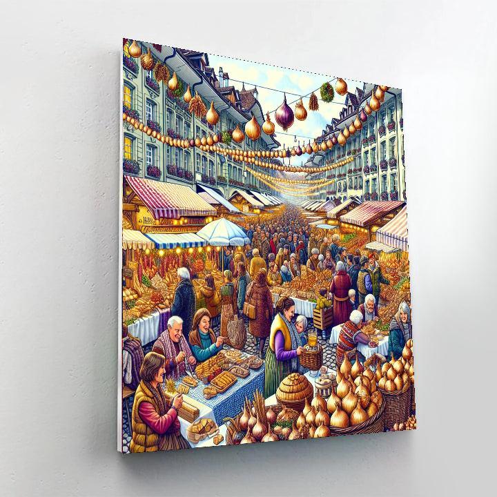 Zibelemärit (onion Market) - Switzerland Numbered Painting Kits