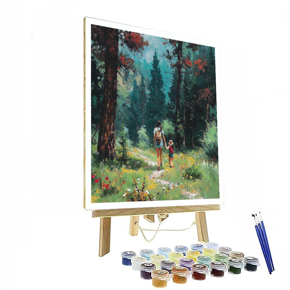 Adventure With Mom In Nature Painting Number Kit