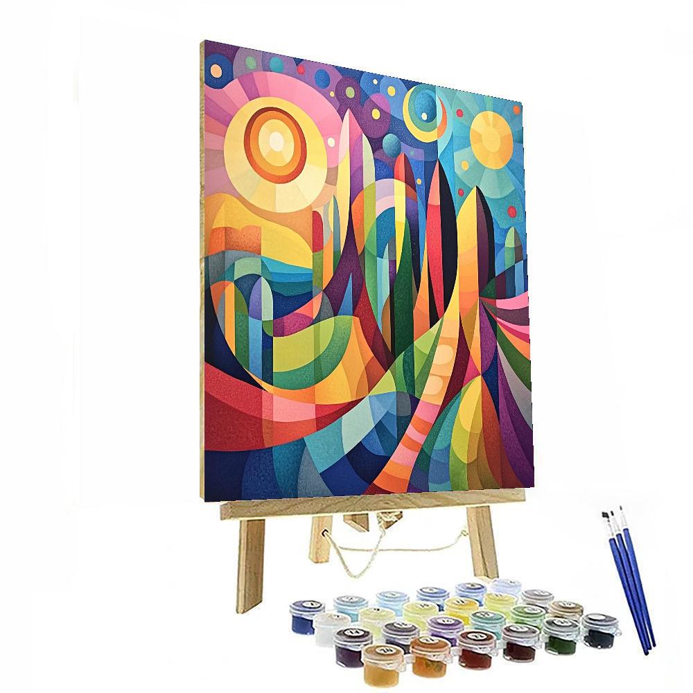 Paul Klee Inspired Fantasy Forms  Painting Number Kit