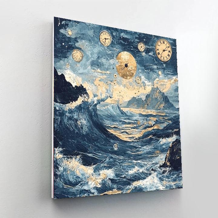 Salvador Dalí Inspired Surreal Ocean Waves  Paint By Numbers Kits