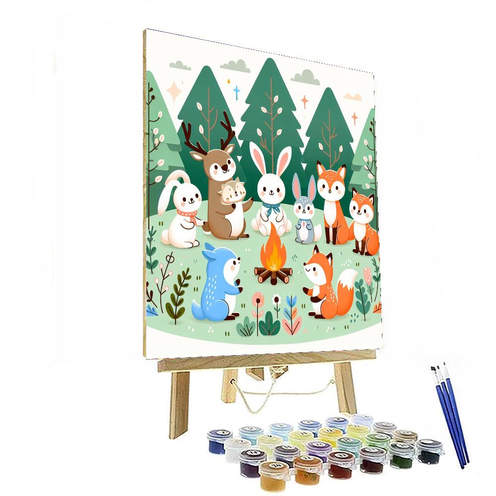 Magical Woodland Party Paint By Numbers Art