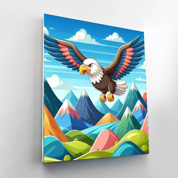 Elegant Eagle Numbered Painting Kits