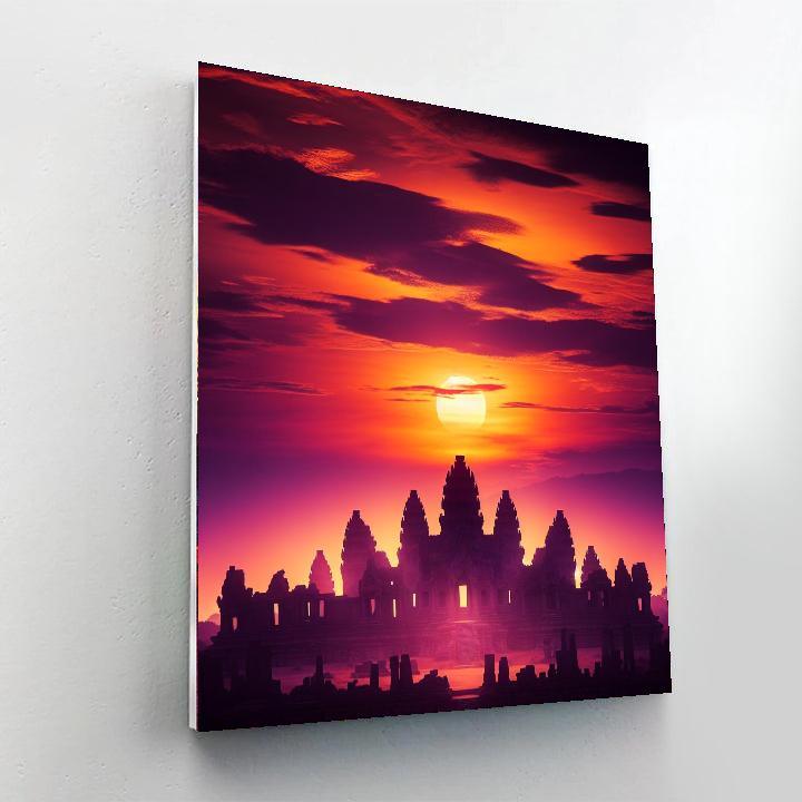 Sunrise Over Ancient Ruins Paint By Numbers Kits